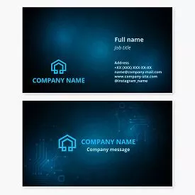 Tech Business Card Template