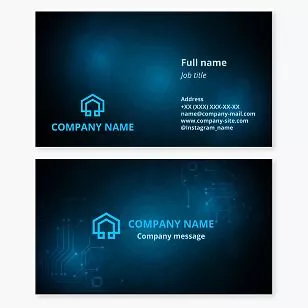 Tech Business Card Template