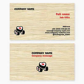 Sushi Themed Business Card Template