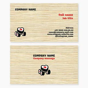 Sushi Themed Business Card Template