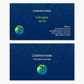 Networking | Link Logo | Dotted Business Card Template