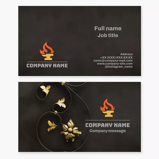 Blacksmith Business Card Template