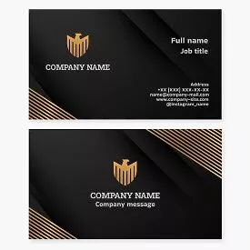 Eagle Shield Logo Business Card Template