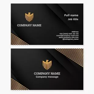 Eagle Shield Logo Business Card Template