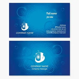 Laundry Business Card Template
