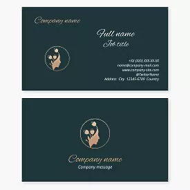 Spa Salon Business Card Template