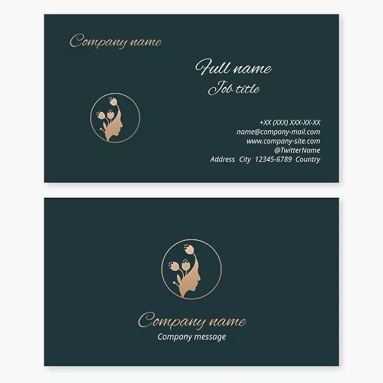 Spa Salon Business Card Template