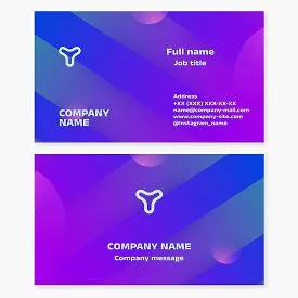 Vibrant Abstract Business Card Template