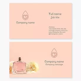 Perfume Fragrance Business Card Template