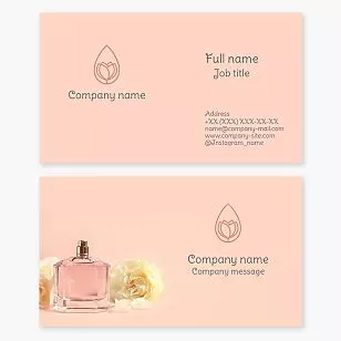 Perfume Fragrance Business Card Template