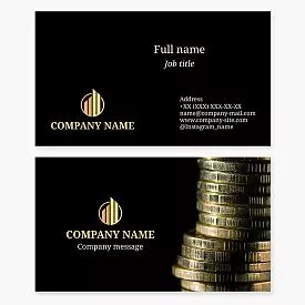 Financial Services Business Card Template