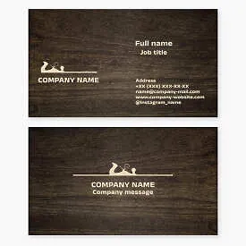 Carpentry Woodworking Business Card Template