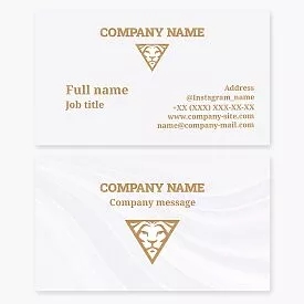 Lion Symbol Business Card Template