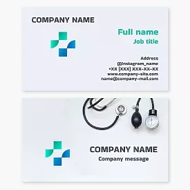 Medicine business card template