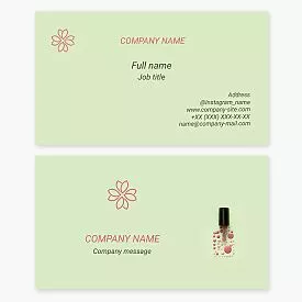 Stylish Business Card Template for Nail Polish Businesses