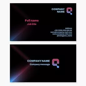 Abstract Business Card Template