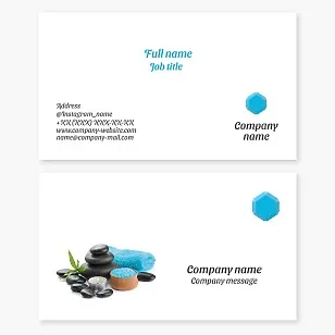 Spa Treatment Business Card Template