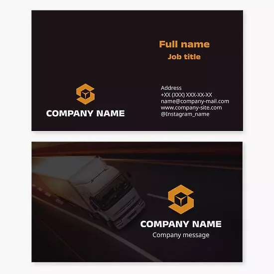 Black Automotive Business Card