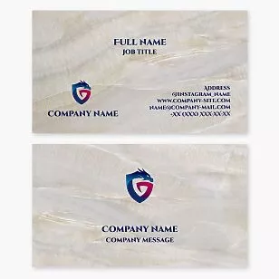 Dragon Logo | Shield | Letter G | Business Card Template