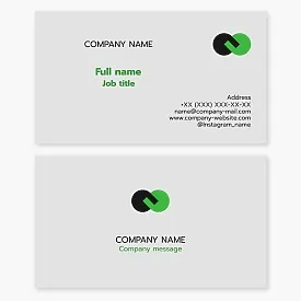 Business card template. Networking, partnership. United companies.