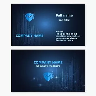 Owl Tech Logo | Software Engineering Business Card Template