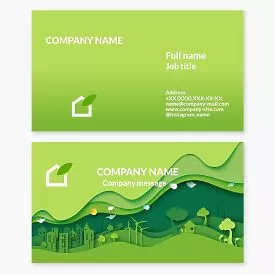 Eco Home Business Card Template