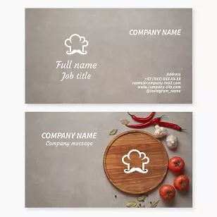 Chef Restaurant Business Card Template