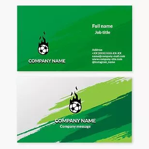 Soccer Coach Sports Business Card Template