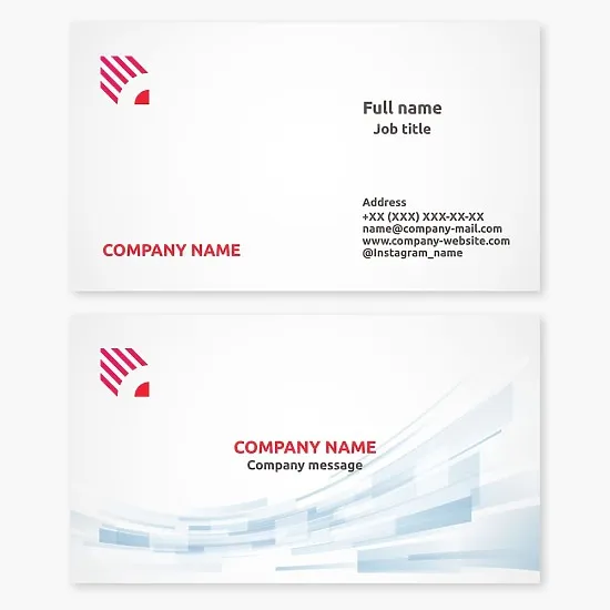Business card template. Abstract. Creative agency. Publishing house.