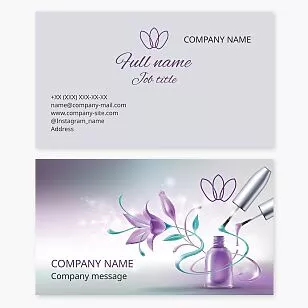 Nail Polish Business Card