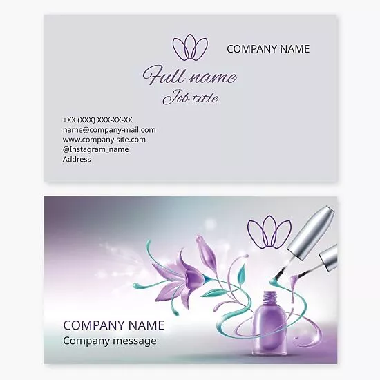 Nail Polish Business Card