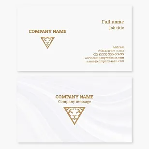 Lion Symbol Business Card Template
