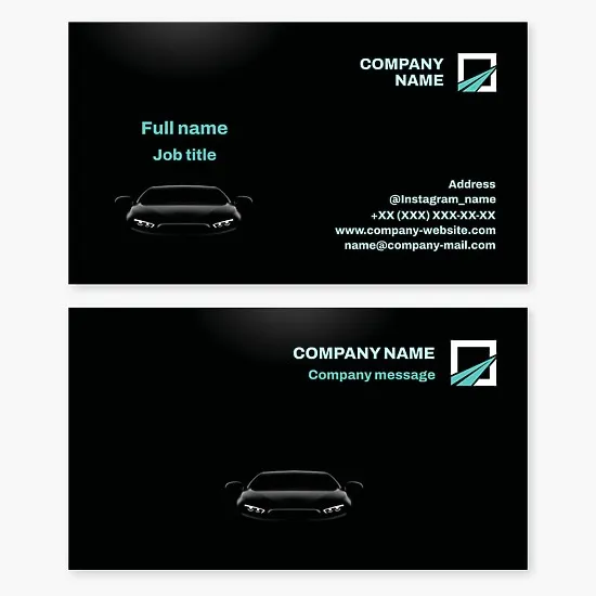 Automotive Business Card Template