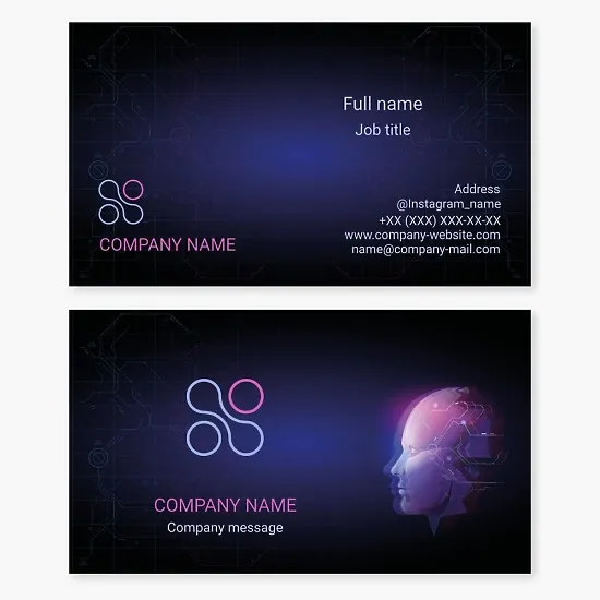 Robot Technology Business Card Template