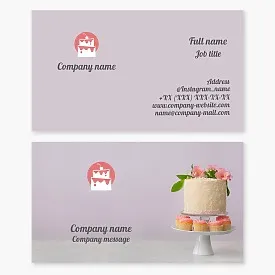 Bakery Business Card Template