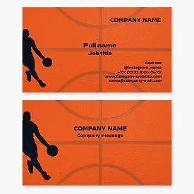 Basketball Business Card Template