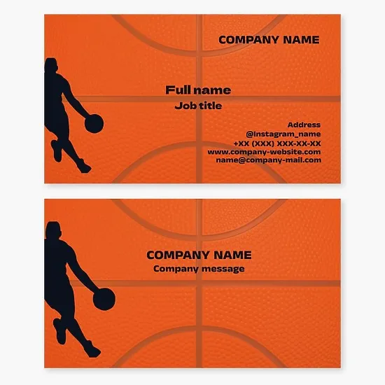 Basketball Business Card Template