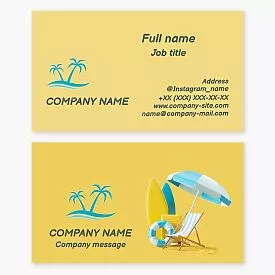 Travel Agency Business Card Template