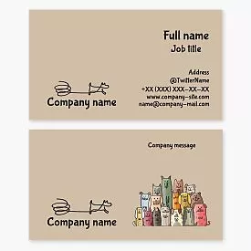 Dog Walker Business Card Template