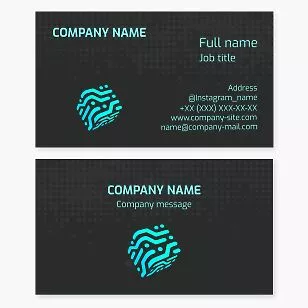 Abstract Cube Design Business Card Template