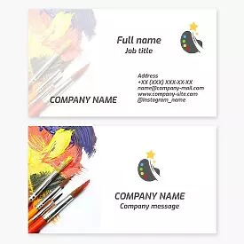 Artist Painter Business Card Template