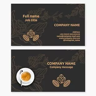 Coffee Cafe Business Card Template