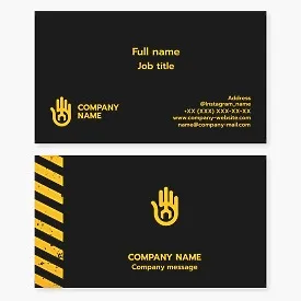 Repair business card template