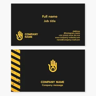 Repair business card template