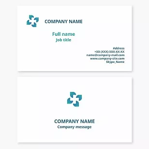 Medicine business card template