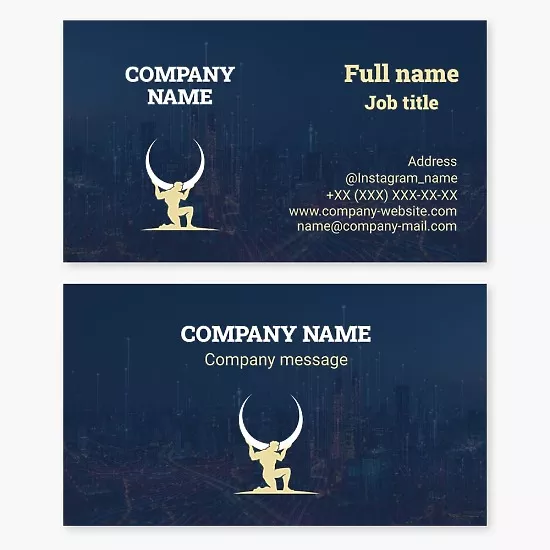 Atlant business card template