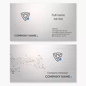 Cyber Security Business Card Template