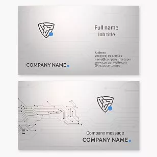 Cyber Security Business Card Template