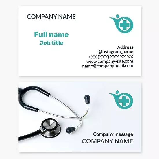 Medical Healthcare Doctor Business Card Template