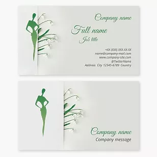 Beauty salon business card template